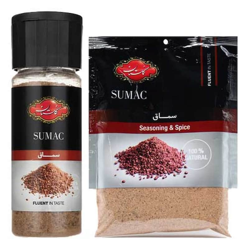 سماق قرمز گلستان با رنگ طبیعی و بسته‌بندی بهداشتی